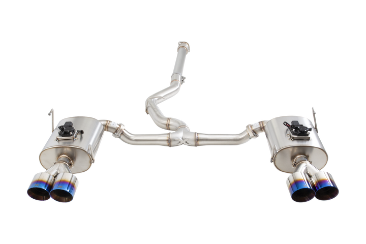 Xforce Subaru WRX VB Varex WR Valved Cat Back Exhaust System with Burnt Blue Tips