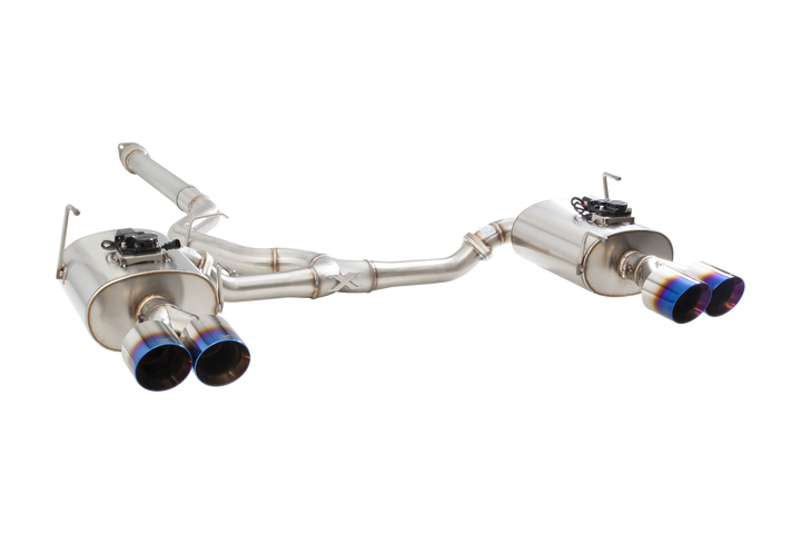 Xforce Subaru WRX VB Varex WR Valved Cat Back Exhaust System with Burnt Blue Tips