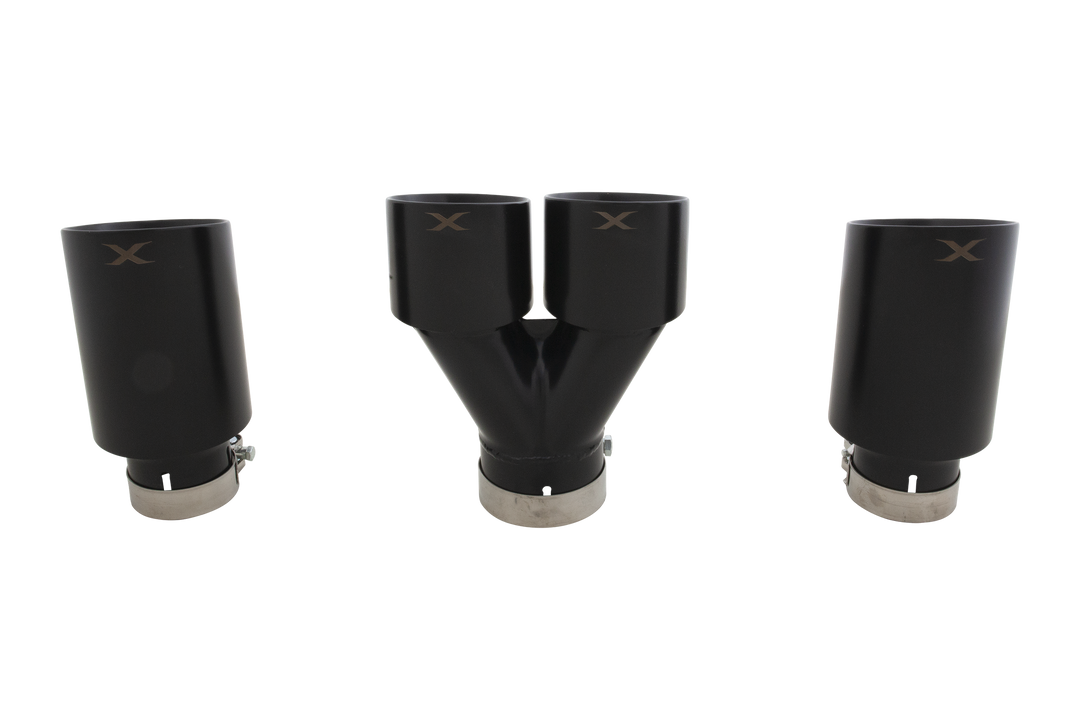 Xforce Toyota Corolla GR Matte Black Exhaust Tip Set