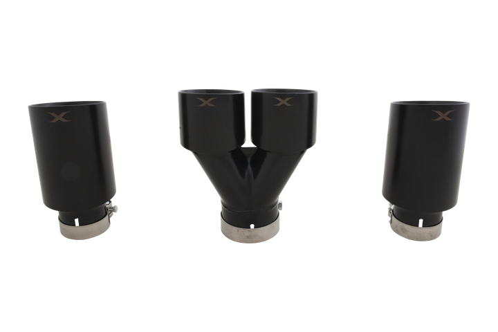 Xforce Toyota Corolla GR Matte Black Exhaust Tip Set