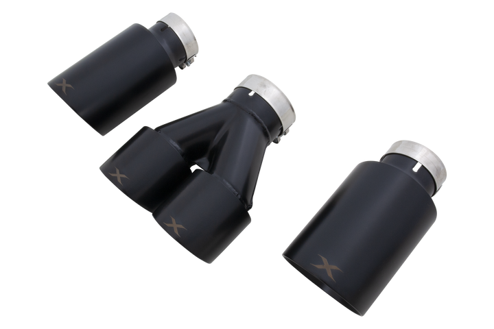 Xforce Toyota Corolla GR Matte Black Exhaust Tip Set
