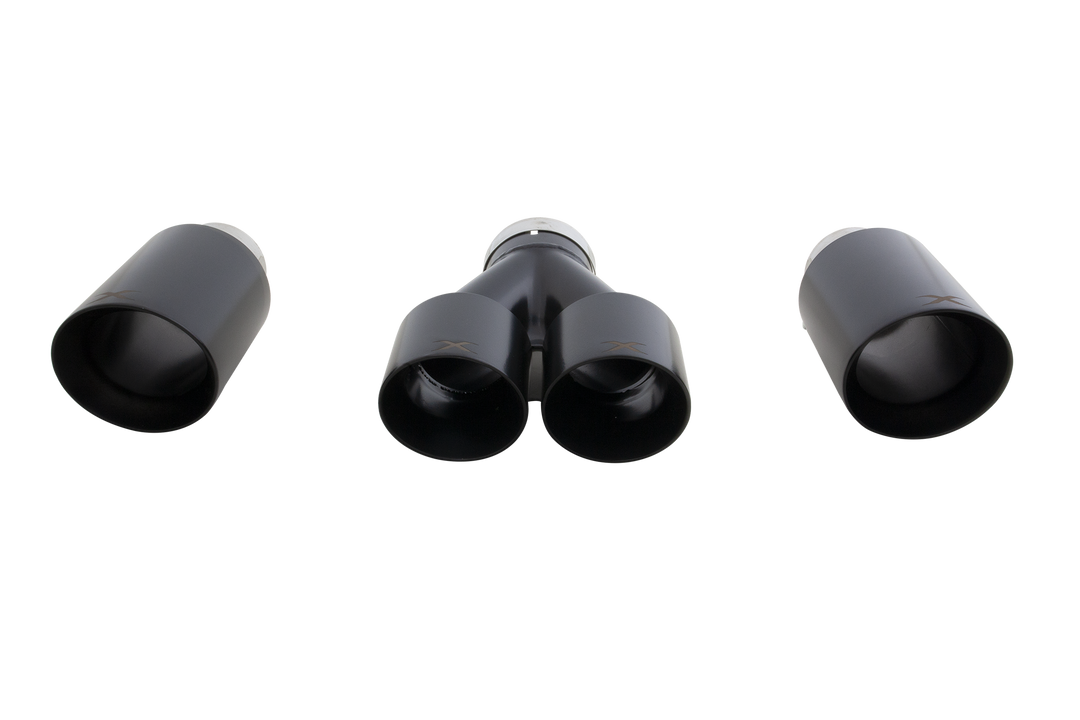 Xforce Toyota Corolla GR Matte Black Exhaust Tip Set