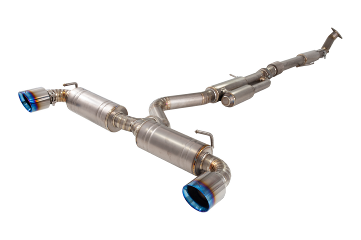 Xforce Toyota Yaris GR Titanium Cat-Back System with Burnt Blue Tips