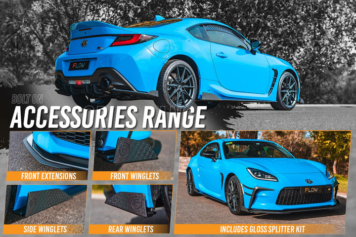 ZN8 GR86 Full Lip Splitter Set | Black