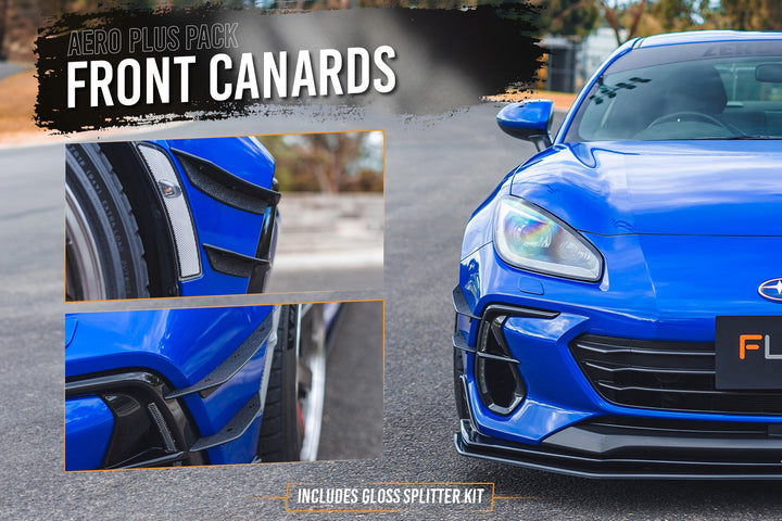 Flow Designs Full Lip Splitter Set for 2022+ Subaru BRZ ZD8 STi [Gloss Black]