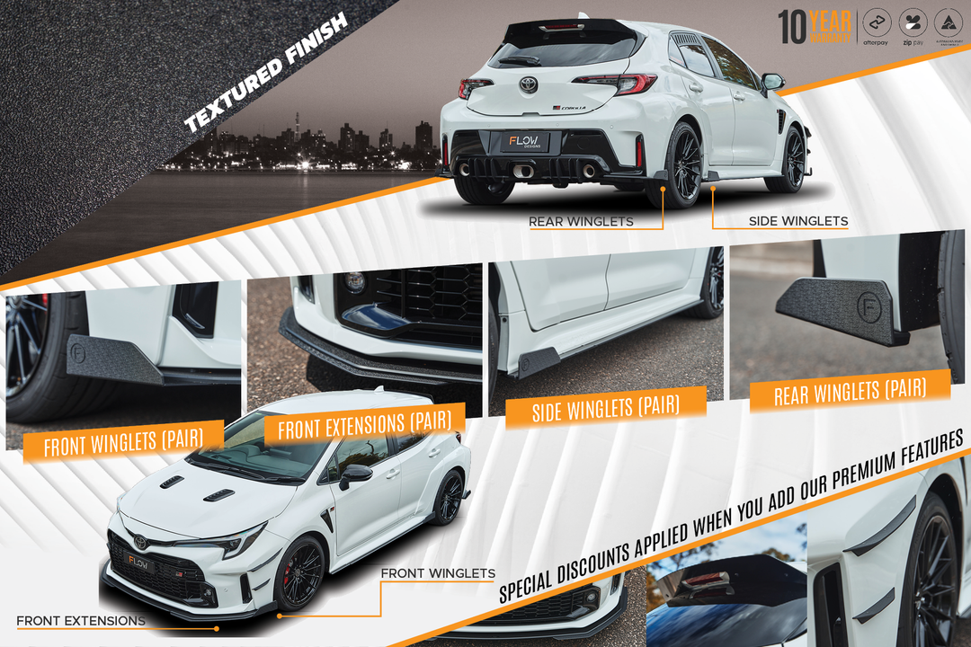 Corolla GR Full Lip Splitter Set | Textured