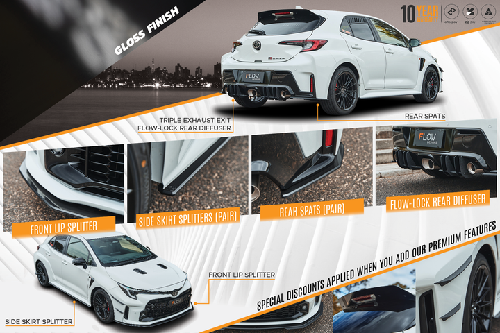 Corolla GR Full Lip Splitter Set | Black