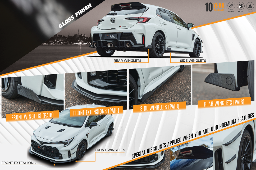Corolla GR Full Lip Splitter Set | Black