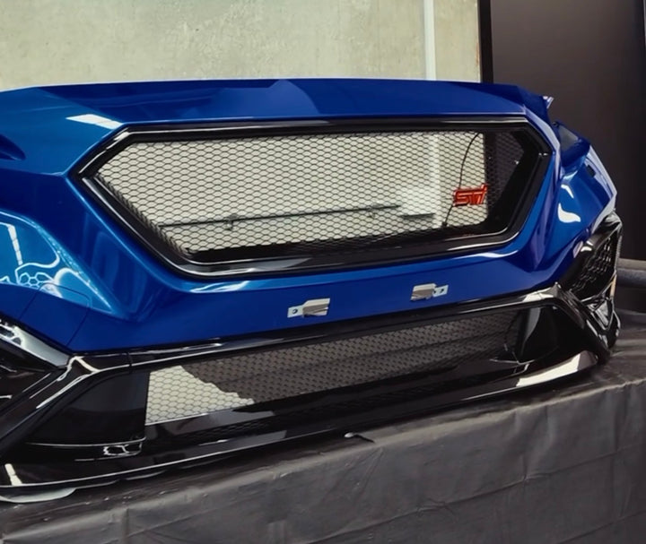 DRL BEZEL + LOWER MESH GRILLE COMBO - CUSTOM GLOSS BLACK