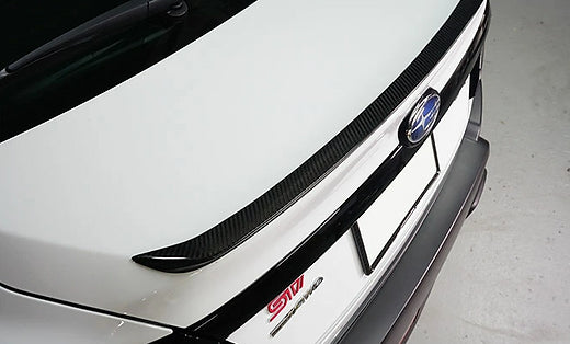 Automodellista Boot Lid Lip Spoiler For 2022+ Subaru WRX VB [Dry Carbon]