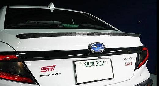 Automodellista Boot Lid Lip Spoiler For 2022+ Subaru WRX VB [Dry Carbon]