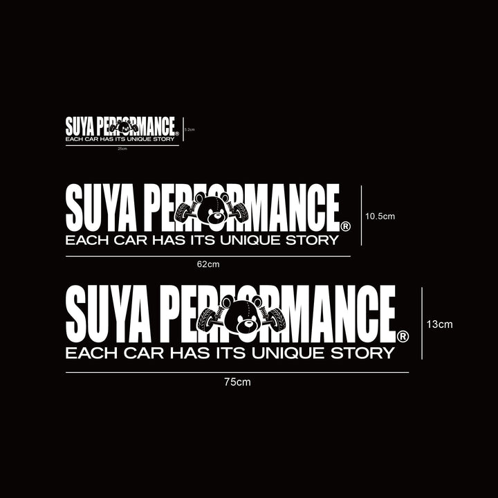 Suya "Suya Performance" Car Vinyl Decal/Sticker for Subaru BRZ/Levorg/WRX & Other Models
