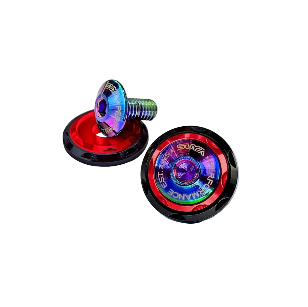 SUYA Engine Bay - CNC M6 Dress Up Washer & Bolt (V2) - Titanium Bolts