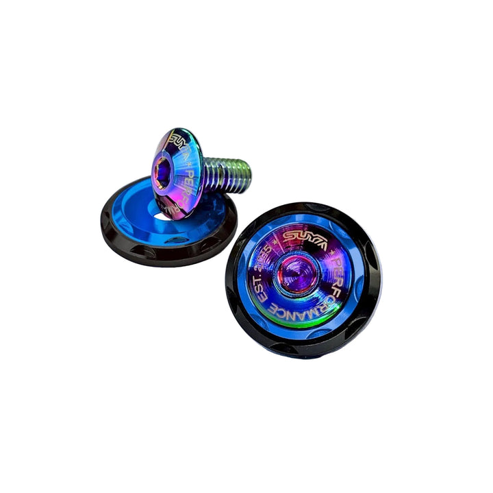 SUYA Engine Bay - CNC M6 Dress Up Washer & Bolt (V2) - Titanium Bolts