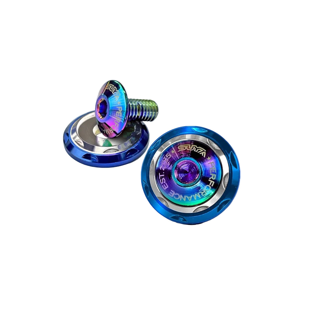 SUYA Engine Bay - CNC M6 Dress Up Washer & Bolt (V2) - Titanium Bolts