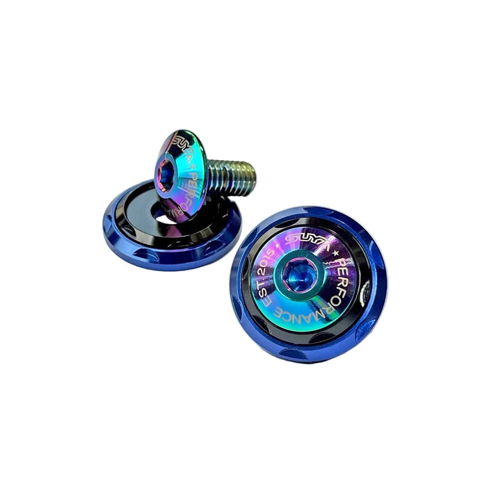 SUYA Engine Bay - CNC M6 Dress Up Washer & Bolt (V2) - Titanium Bolts