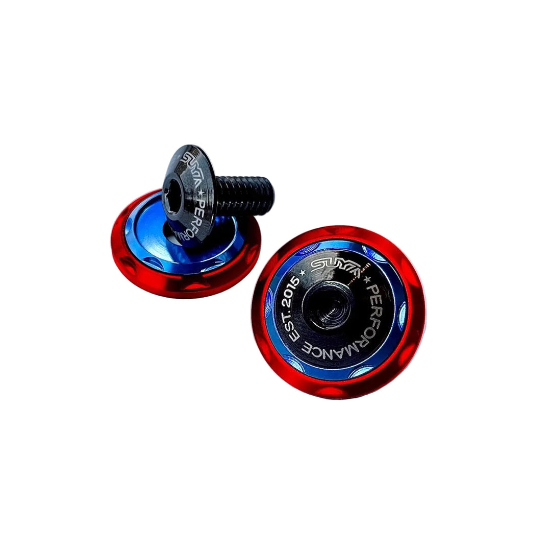 SUYA Engine Bay - CNC M6 Dress Up Washer & Bolt (V2) - Black Bolts