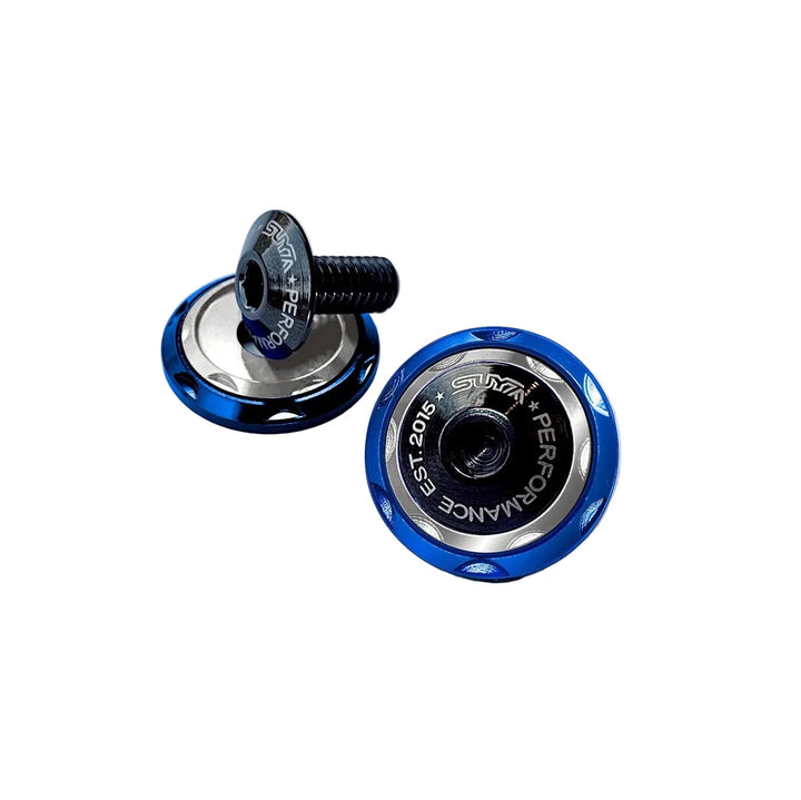 SUYA Engine Bay - CNC M6 Dress Up Washer & Bolt (V2) - Black Bolts