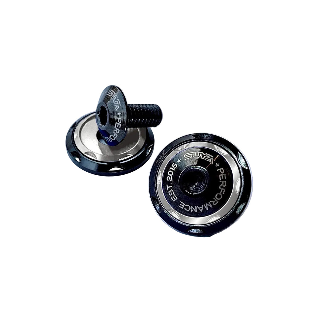 SUYA Engine Bay - CNC M6 Dress Up Washer & Bolt (V2) - Black Bolts