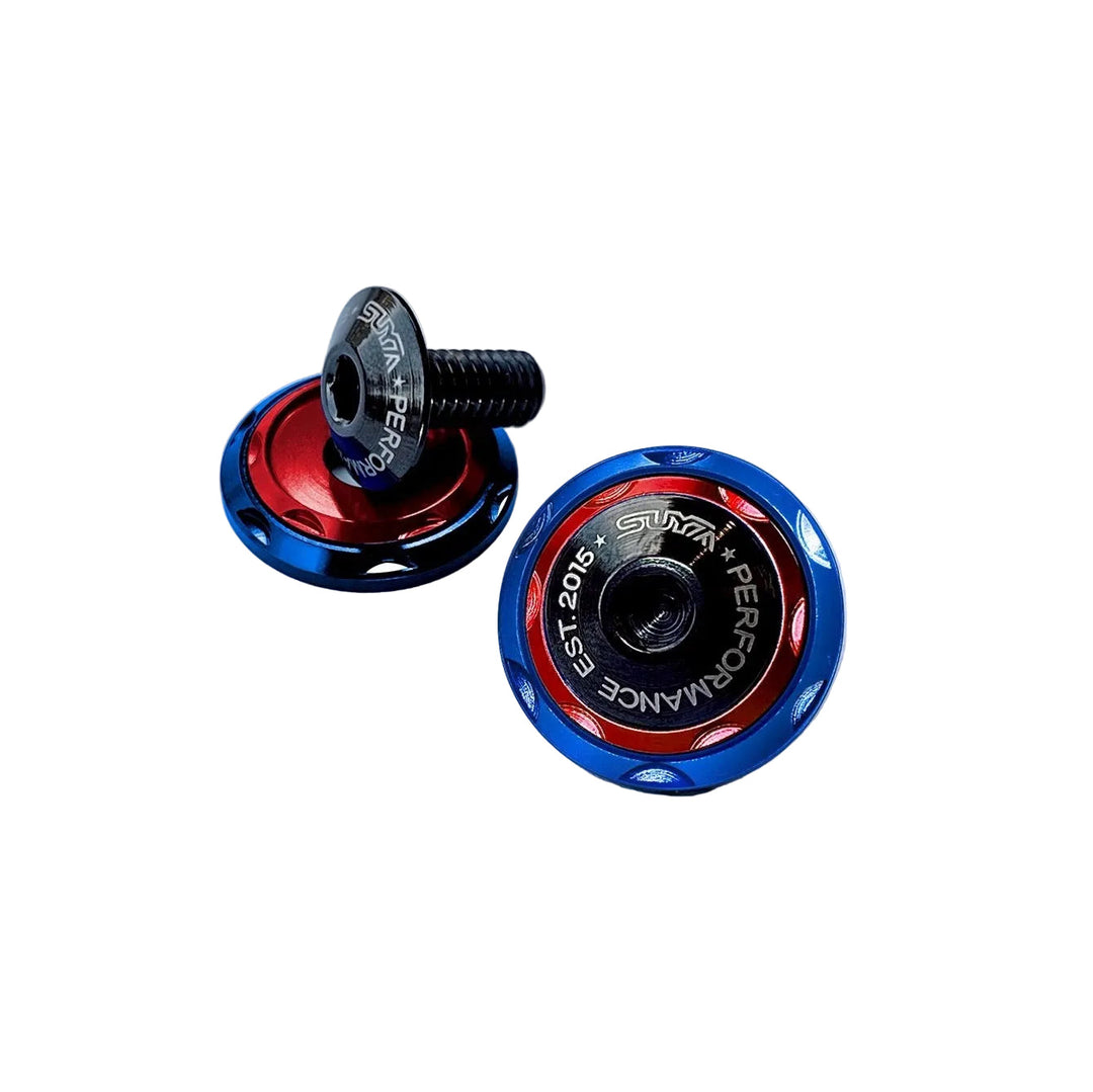 SUYA Engine Bay - CNC M6 Dress Up Washer & Bolt (V2) - Black Bolts