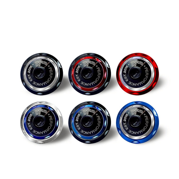 SUYA Engine Bay - CNC M6 Dress Up Washer & Bolt (V2) - Black Bolts