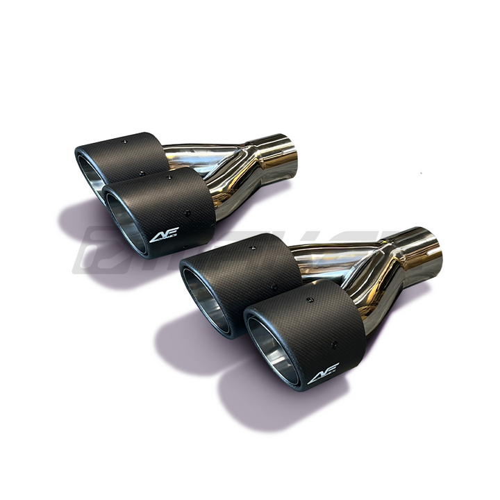 AFD Stainless Steel Double Wald 4" Axle Back Exhaust For Subaru WRX VB 2022-2025