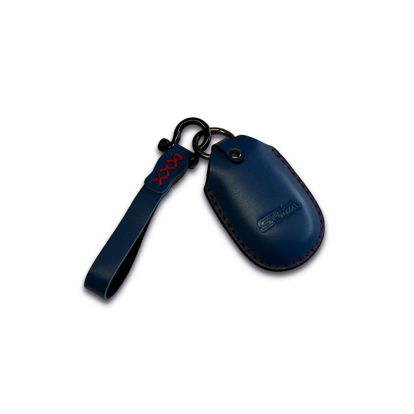SUYA Merchandise - Leather Key Fob Cover & Strap for Subaru BRZ / Levorg / WRX & Other Models
