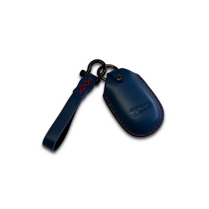 SUYA Merchandise - Leather Key Fob Cover & Strap for Subaru BRZ / Levorg / WRX & Other Models