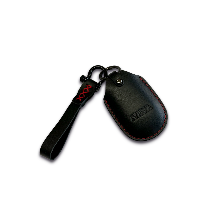 SUYA Merchandise - Leather Key Fob Cover & Strap for Subaru BRZ / Levorg / WRX & Other Models