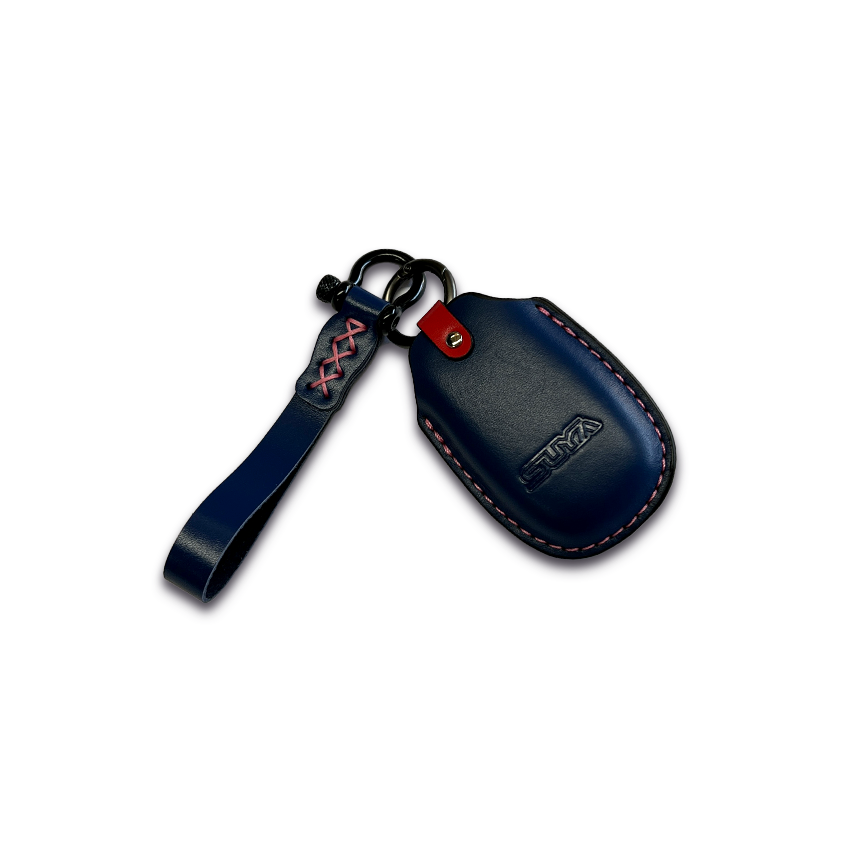 SUYA Merchandise - Leather Key Fob Cover & Strap for Subaru BRZ / Levorg / WRX & Other Models