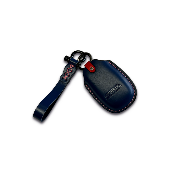 SUYA Merchandise - Leather Key Fob Cover & Strap for Subaru BRZ / Levorg / WRX & Other Models