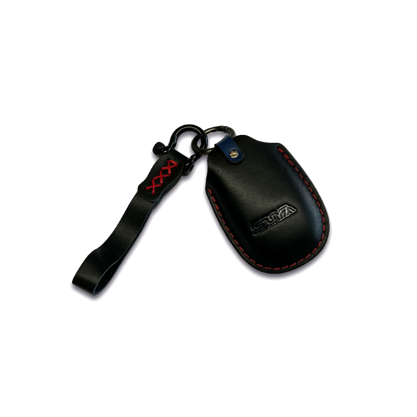 SUYA Merchandise - Leather Key Fob Cover & Strap for Subaru BRZ / Levorg / WRX & Other Models