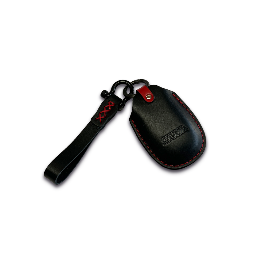 SUYA Merchandise - Leather Key Fob Cover & Strap for Subaru BRZ / Levorg / WRX & Other Models