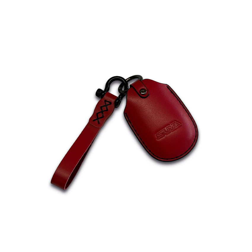 SUYA Merchandise - Leather Key Fob Cover & Strap for Subaru BRZ / Levorg / WRX & Other Models