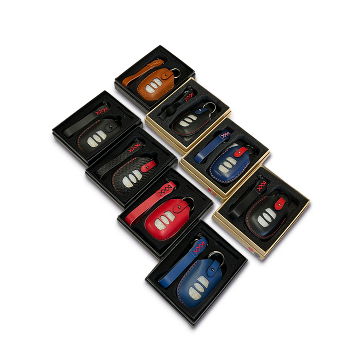 SUYA Merchandise - Leather Key Fob Cover & Strap for Subaru BRZ / Levorg / WRX & Other Models