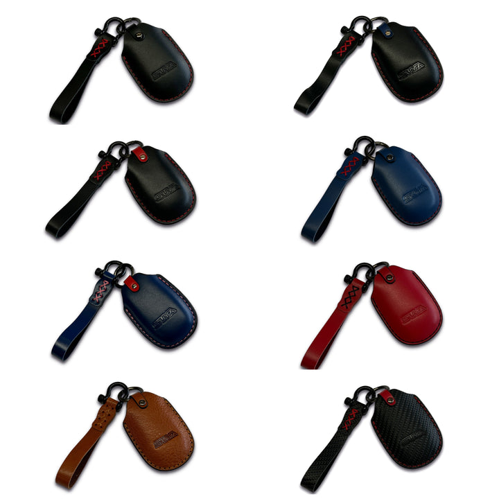 SUYA Merchandise - Leather Key Fob Cover & Strap for Subaru BRZ / Levorg / WRX & Other Models