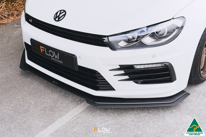 Scirocco R FL V3 Front Lip Splitter Extensions