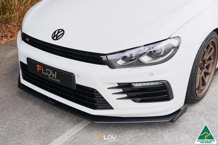 Scirocco R FL V3 Front Lip Splitter Winglets