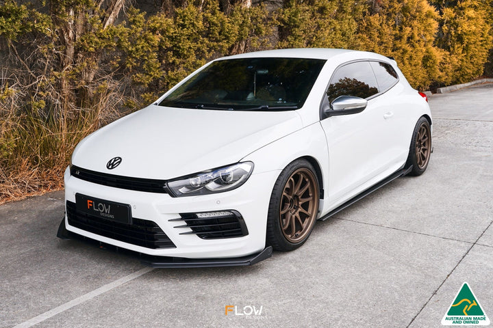 Scirocco R FL V3 Front Lip Splitter Extensions