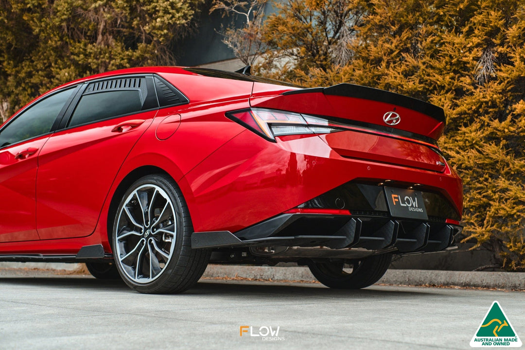 Flow Designs CN7 Elantra N Line Sedan (2020) Flow-Lock Rear Diffuser