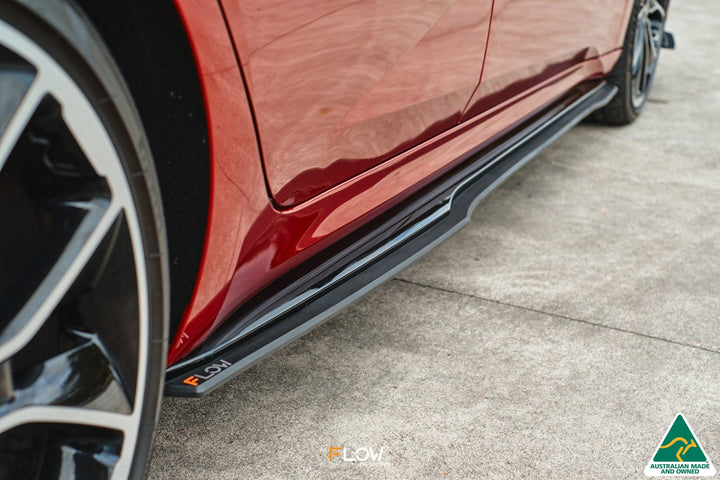 Flow Designs CN7 i30 N Line Sedan (2020) Side Skirt Splitters [GLOSS BLACK] - Pair