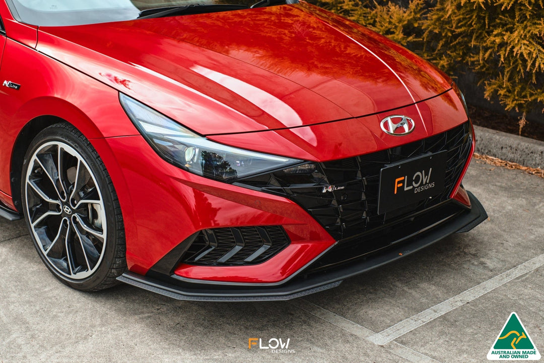 Flow Designs CN7 i30 N Line Sedan (2020-2022) Front Lip Splitter Extensions - Pair