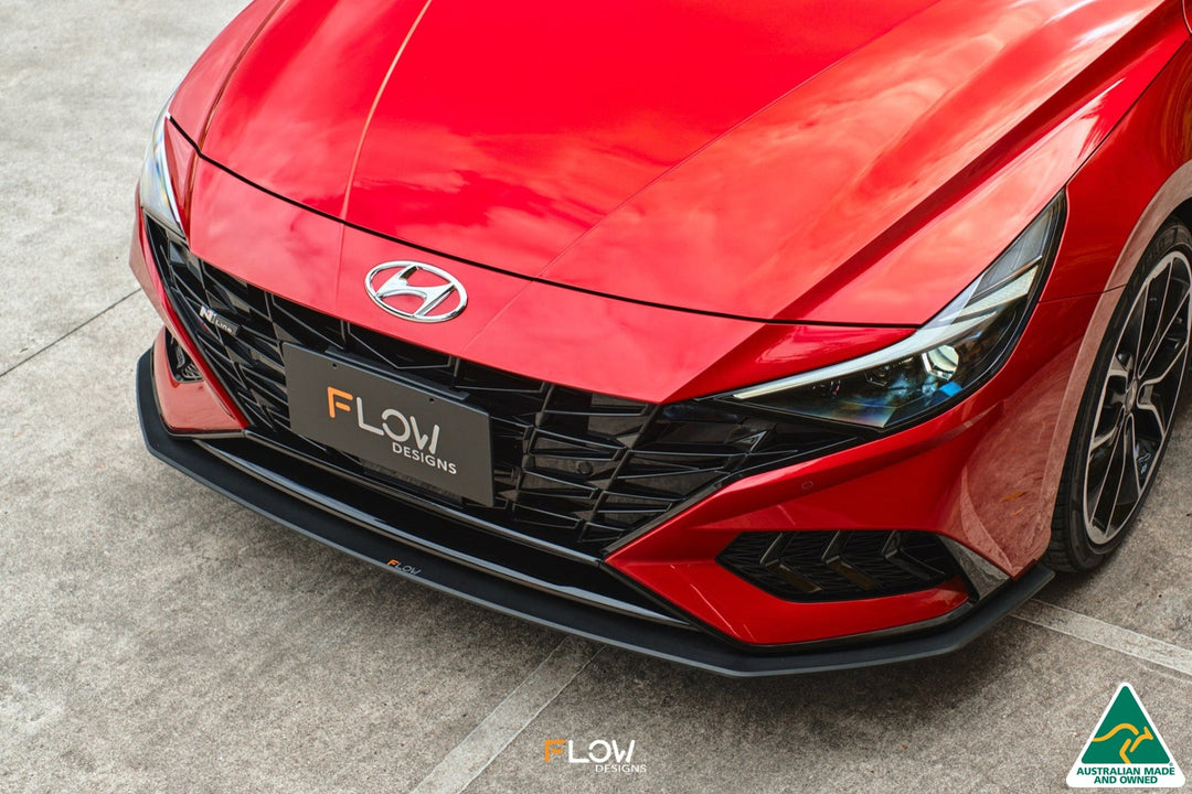 Flow Designs CN7 Elantra N Line Sedan (2020) Front Lip Splitter & Mounting Brace