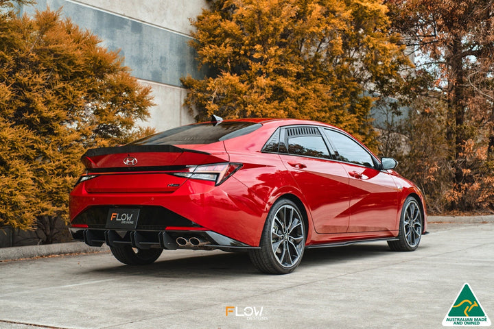 Flow Designs CN7 Elantra N Line Sedan (2020) Flow-Lock Rear Diffuser