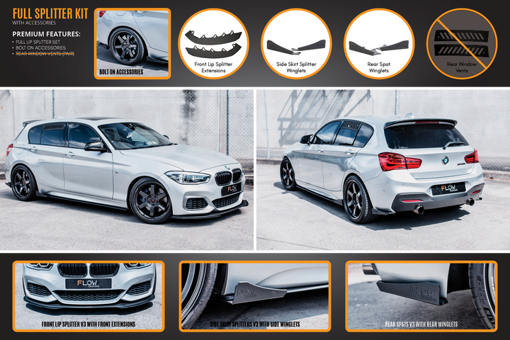F20 LCI M135 / M140 Full Lip Splitter Set