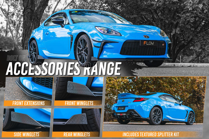 GR86 ZN8 Full Lip Splitter Set | Textured