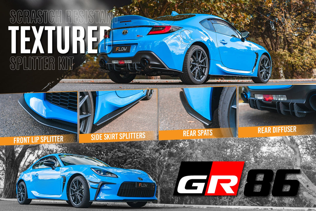 GR86 ZN8 Full Lip Splitter Set | Textured