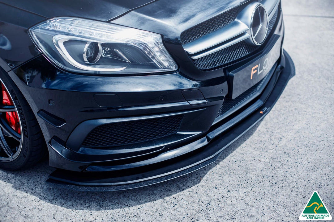 A45 AMG W176 (PFL) Front Lip Splitter Extensions