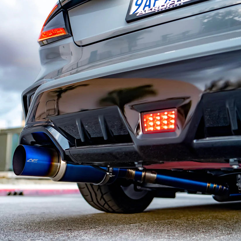 AEROFLOW DYNAMICS Full Titanium Single Exit 3" Cat Back Exhaust For 2022+ Subaru WRX VB