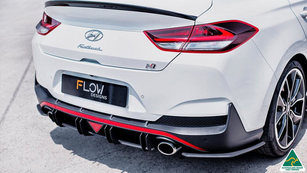 White Hyundai i30N Fastback Rear Diffuser